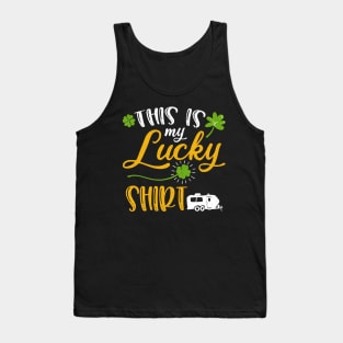 Camping This is My Lucky Shirt St Patrick's Day Tank Top